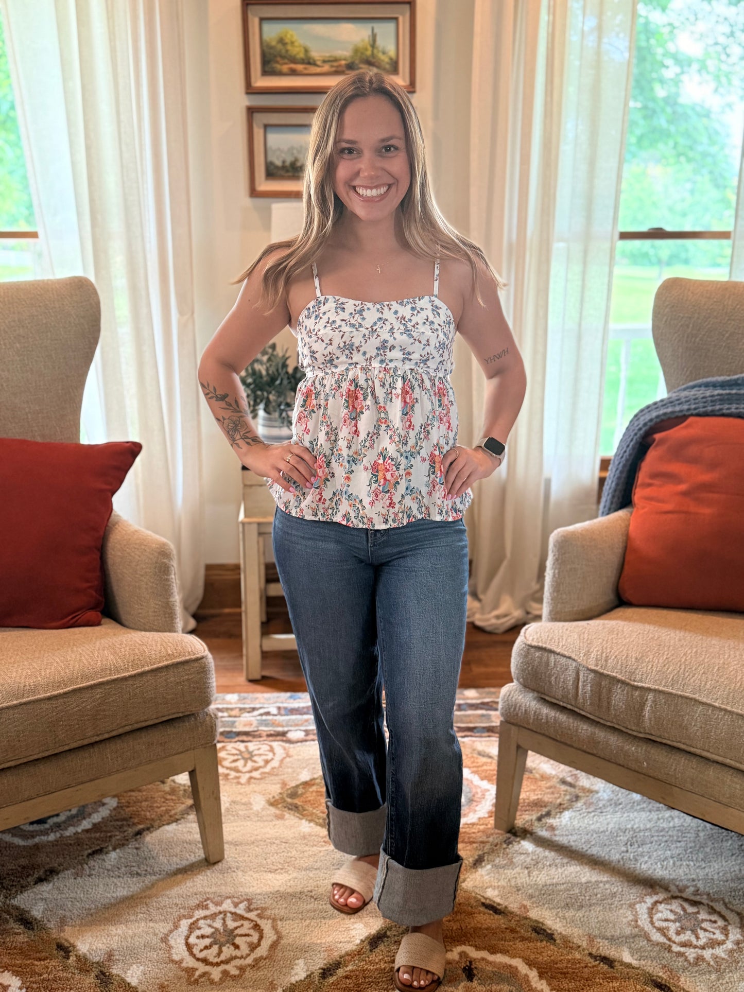 Western Floral Print Patchwork