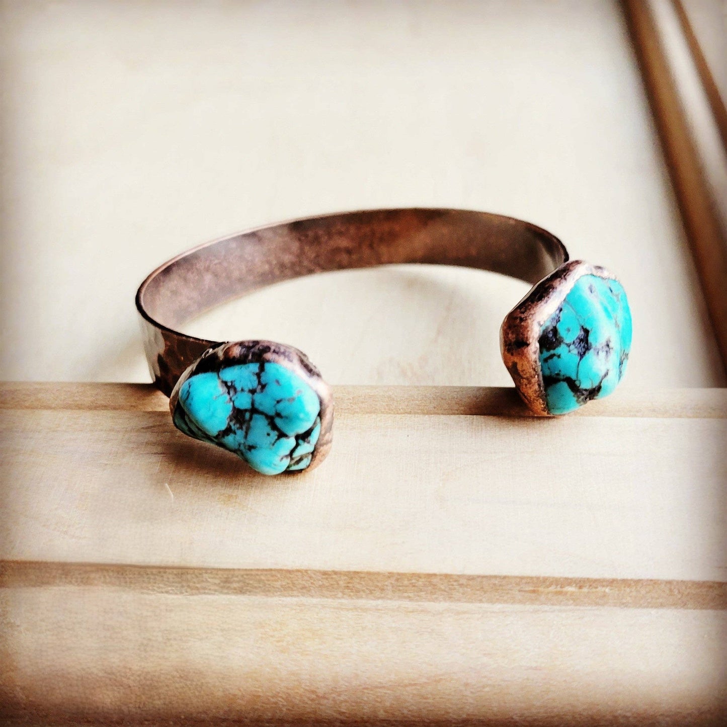 Natural Turquoise Cuff Bracelet