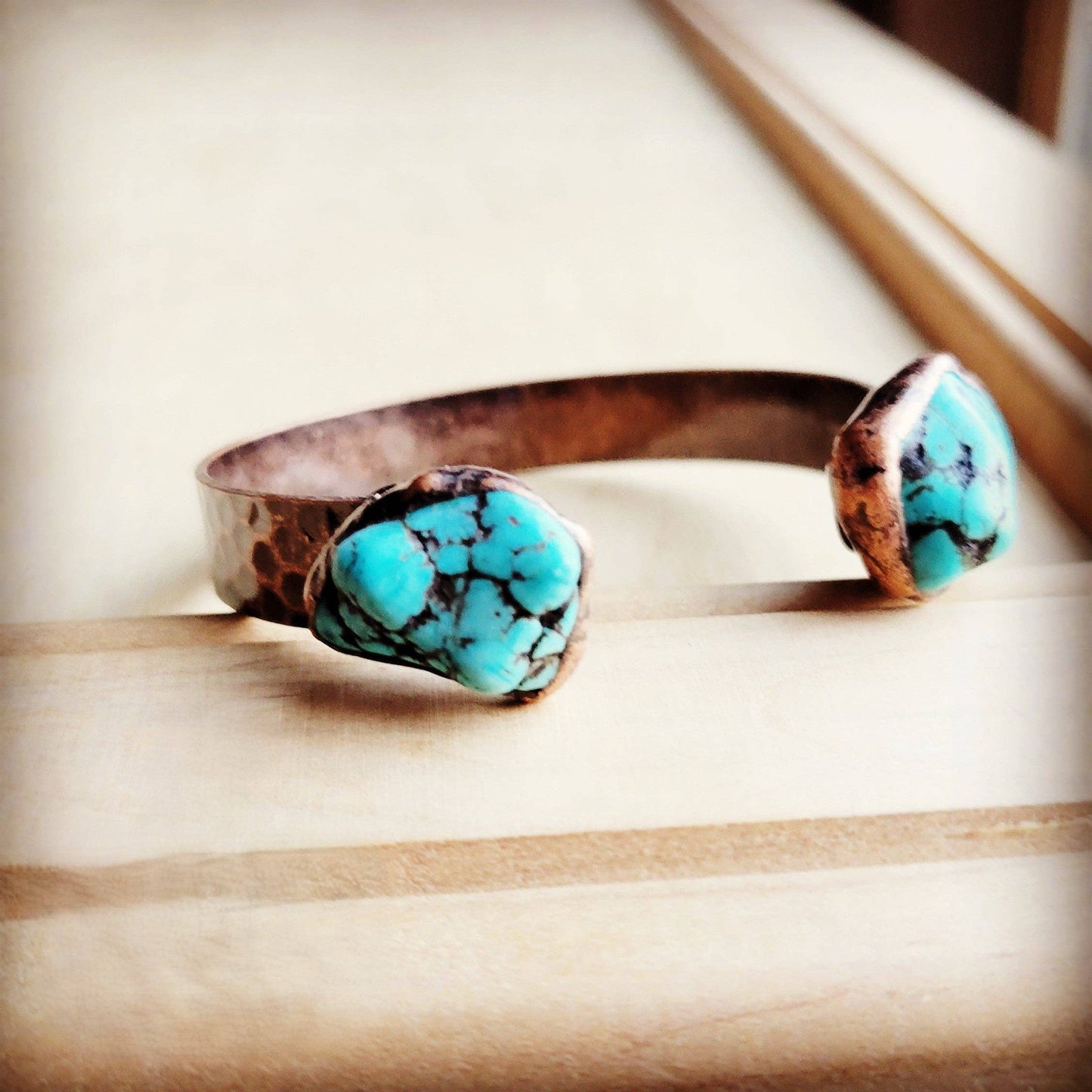 Natural Turquoise Cuff Bracelet