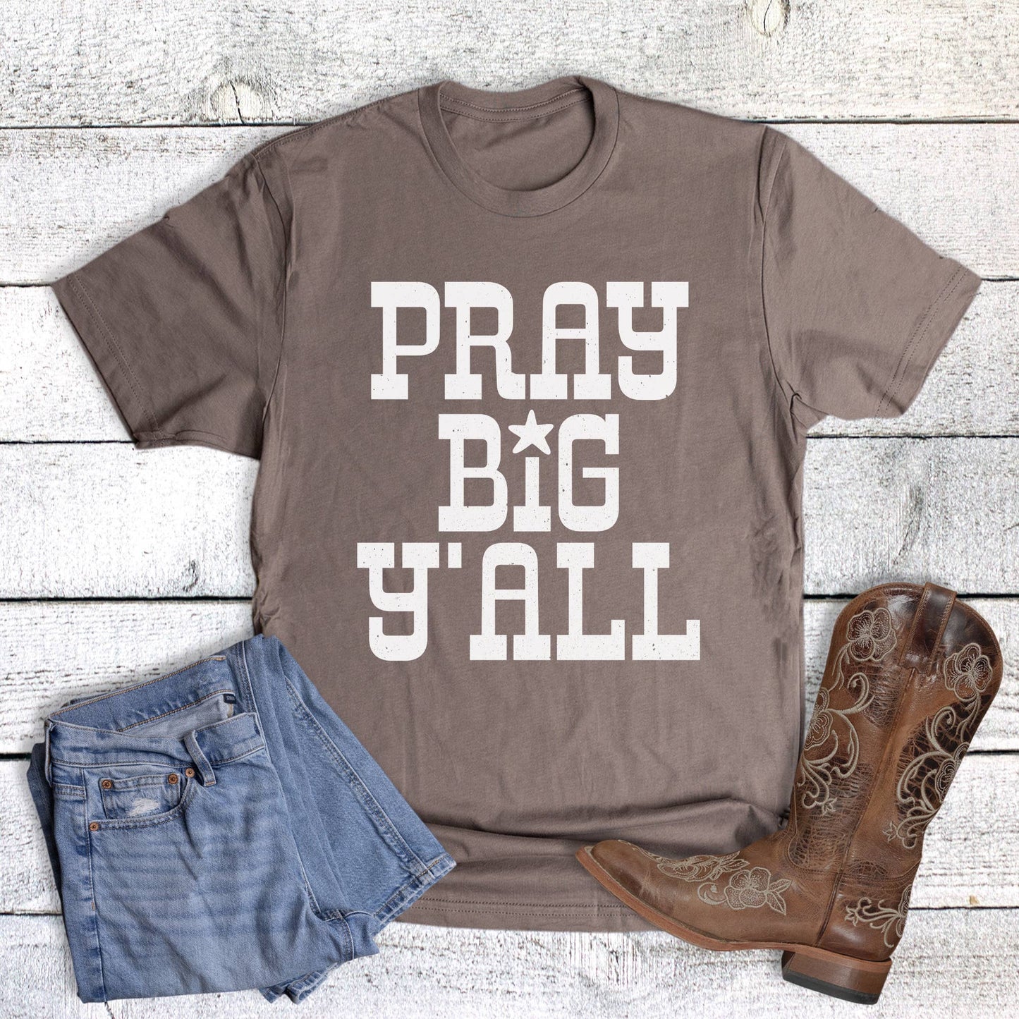 Western Faith Pray Big Y'all Graphic Tee