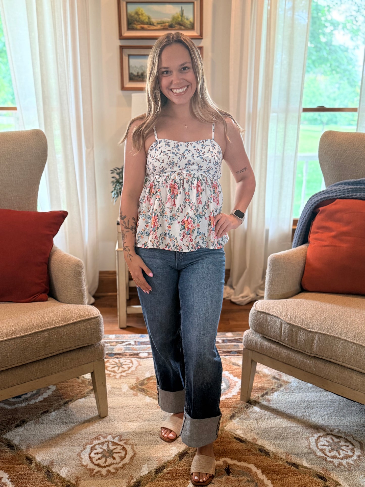Western Floral Print Patchwork