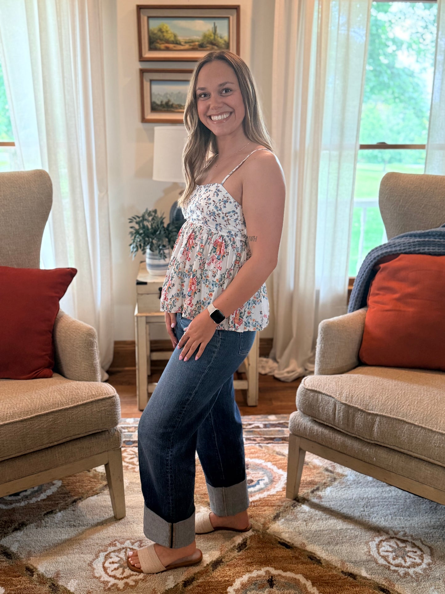 Western Floral Print Patchwork