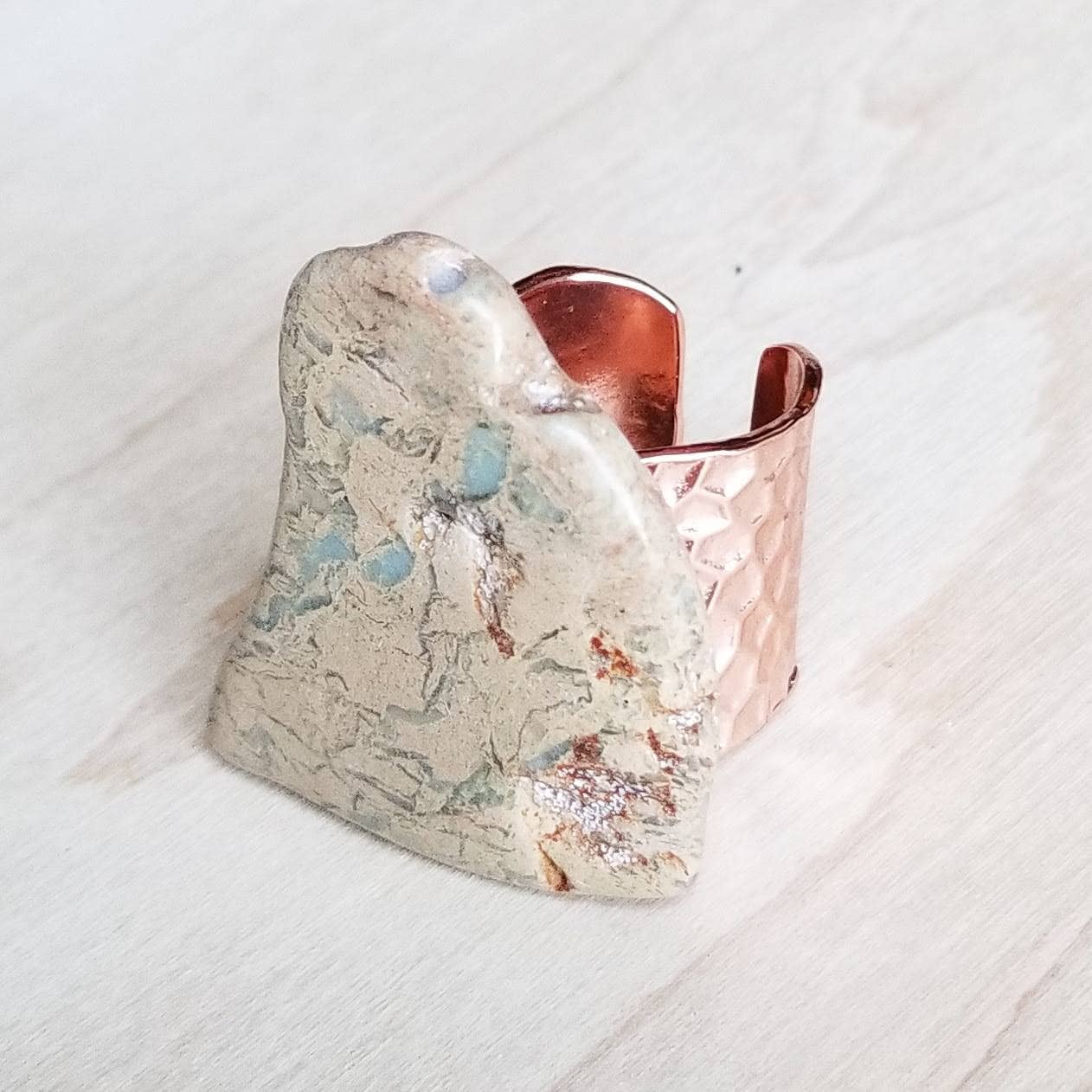 Terra Slab Cocktail Ring