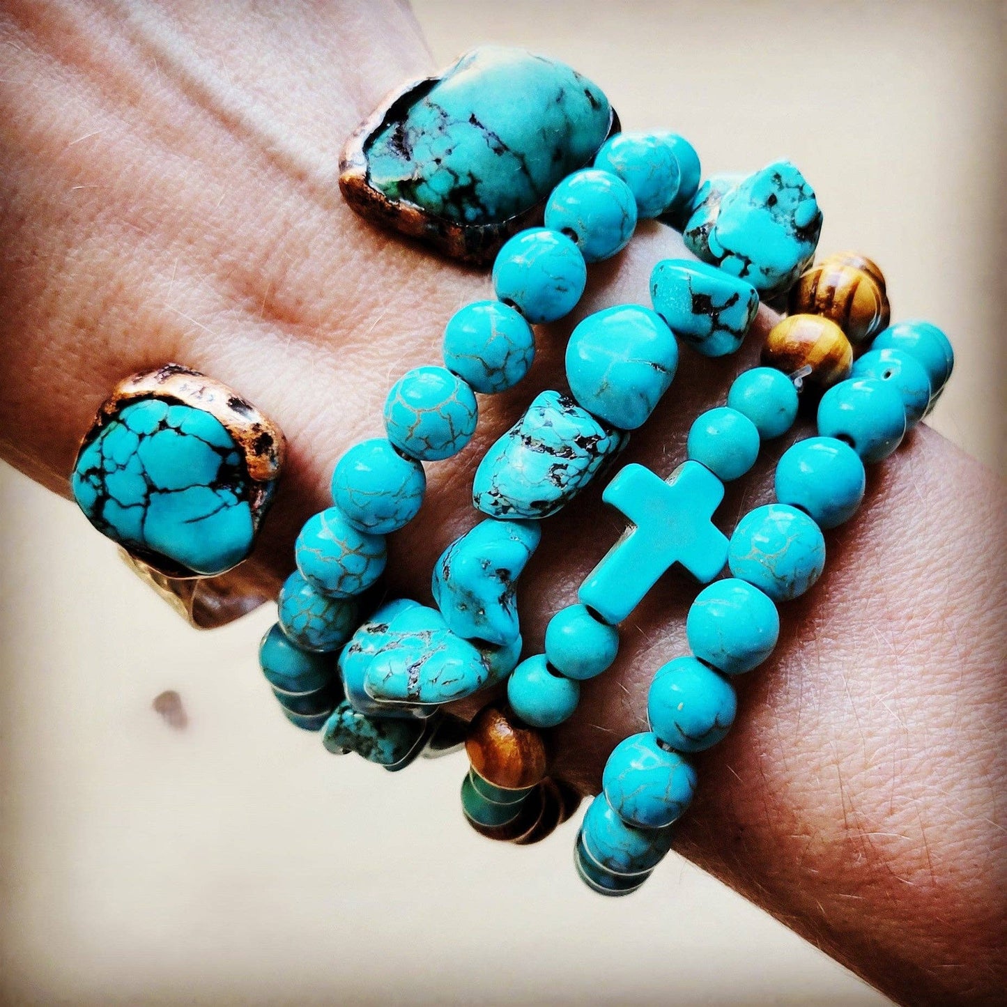 Natural Turquoise Cuff Bracelet